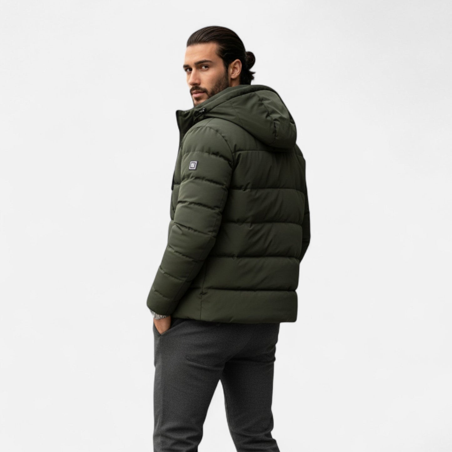 Frosthaven | Men’s Heated Jacket – Advanced Winter Down Comfort