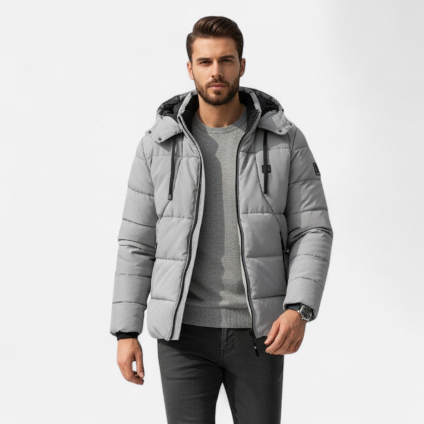 Frosthaven | Men’s Heated Jacket – Advanced Winter Down Comfort